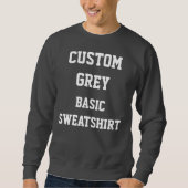 Personalisierter, GRAY BASIC SWEATSHIRT (Vorderseite)