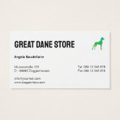 Personalisierter Great Dane Shop (Rückseite)