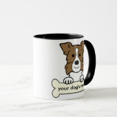 Personalisierter Grenzcollie Tasse (VorderseiteRechts)