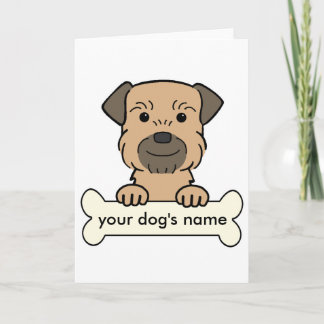 Personalisierter Grenzterrier Karte