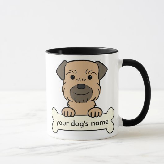 Personalisierter Grenzterrier Tasse (Rechts)