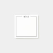 Personalisierter Grenzübergang mit Doppelbett - An Post-it Klebezettel (Vorderseite)