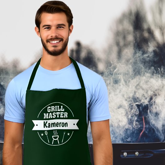 Personalisierter Grillmeister Schürze