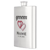 Personalisierter Groom Classic Flask Flachmann (Links)