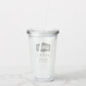 PERSONALISIERTER GROOM WEDD ACRYLIC TUMBLER ACRYLTRINKBECHER (Rückseite)