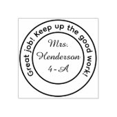 Personalisierter Großarbeiter Gummistempel (Prägung)