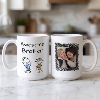 Personalisierter großartiger Bruder mit individuel Kaffeetasse