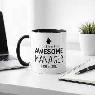 Personalisierter großartiger Manager Tasse