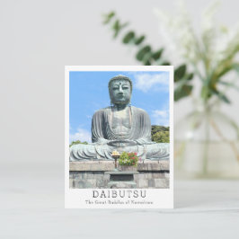 Personalisierter Großer Buddha von Kamakura Postkarte