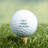 Personalisierter Großer Großtext grün Golfball (Insitu T-Shirt)