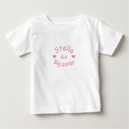 PERSONALISIERTER GROSSER SISTER MIT HEIZERN-T - Sh Baby T-shirt