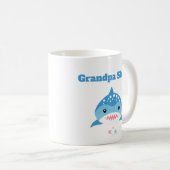Personalisierter Großhaie-Individuelle Name Kaffeetasse (VorderseiteRechts)