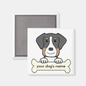 Personalisierter Großschweizer Hund Magnet (Vorderseite/Rückseite)