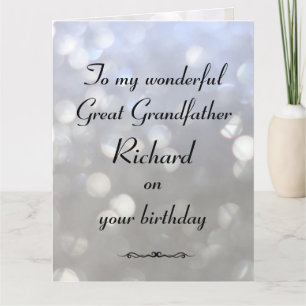 Personalisierter Großvater Geburtstag Karte
