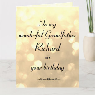 Personalisierter Großvater Geburtstag Karte