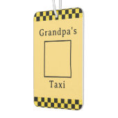 Personalisierter Großvater Taxi Foto Glitzer Air F Autolufterfrischer (Links)