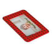 Personalisierter Grün-Roter Weihnachtsbaum Magnet (Rechte Seite)