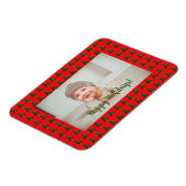 Personalisierter Grün-Roter Weihnachtsbaum Magnet (Linke Seite)