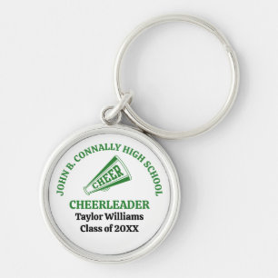 Personalisierter Gründer Cheerleader der High Scho Schlüsselanhänger