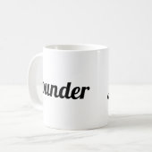 Personalisierter Gründer des beruflichen Chefs Kaffeetasse (Vorderseite Links)