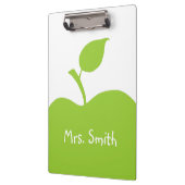 Personalisierter Grüner Apfel Klemmbrett (Links)