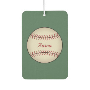 Personalisierter grüner Baseball-Luftverbesserer Autolufterfrischer