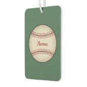 Personalisierter grüner Baseball-Luftverbesserer Autolufterfrischer (Links)