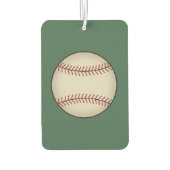 Personalisierter grüner Baseball-Luftverbesserer Autolufterfrischer (Rückseite)