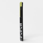 Personalisierter Grüner Damast Case-Mate iPhone Hülle (Hinten/Links)