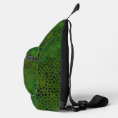 Personalisierter grüner Dinosaurier  Crossbody Bag (Rechts)