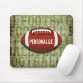 Personalisierter grüner Grunge-Fußball Mousepad (Mit Mouse)