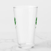 Personalisierter Grüner Klee Glas (Rechts)