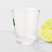Personalisierter Grüner Klee Schnapsglas (Rechts)