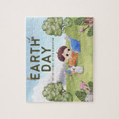 Personalisierter Grüner Minimalistischer Aquapark Puzzle (Vertikal)