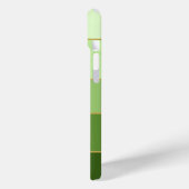 Personalisierter grüner Ombre-Farbblock Case-Mate iPhone Hülle (Rückseite / Links)