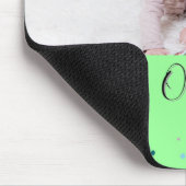 Personalisierter grüner Schul-Fotocollage-Name Mousepad (Ecke)