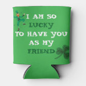Personalisierter grüner St. Patrick's Day Cooler Dosenkühler (Vorderseite)