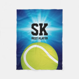 Personalisierter grüner Tennis-Ball der Fleecedecke