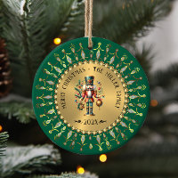 Personalisierter grüner Weihnachtsnussknacker in G