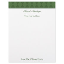 Personalisierter grüner Weihnachtsurlaub Stationär