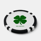 Personalisierter Grünklee Pokerchips (Einzeln)