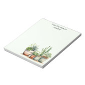 Personalisierter Grünname Notizblock (Rotiert)