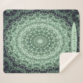 Personalisierter Grünstein Mandala Sherpadecke (Vorderseite (Horizontal))