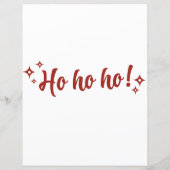 Personalisierter Grußbrief an den Weihnachtsmann (Rückseite)