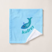 Personalisierter "Gulp, Gulp" Badhandtuch Set (Waschlappen)