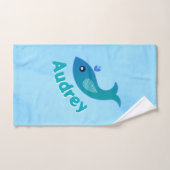 Personalisierter "Gulp, Gulp" Badhandtuch Set (Handtuch)