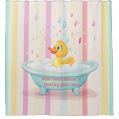 Personalisierter Gummi Duckie Kids Duschvorhang (Vorderseite)