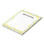 Personalisierter Gummi Ducky Notepad Notizblock (Rotiert)