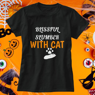 Personalisierter Gummi mit KatzenHalloween T-Shirt