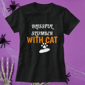 Personalisierter Gummi mit KatzenHalloween T-Shirt
